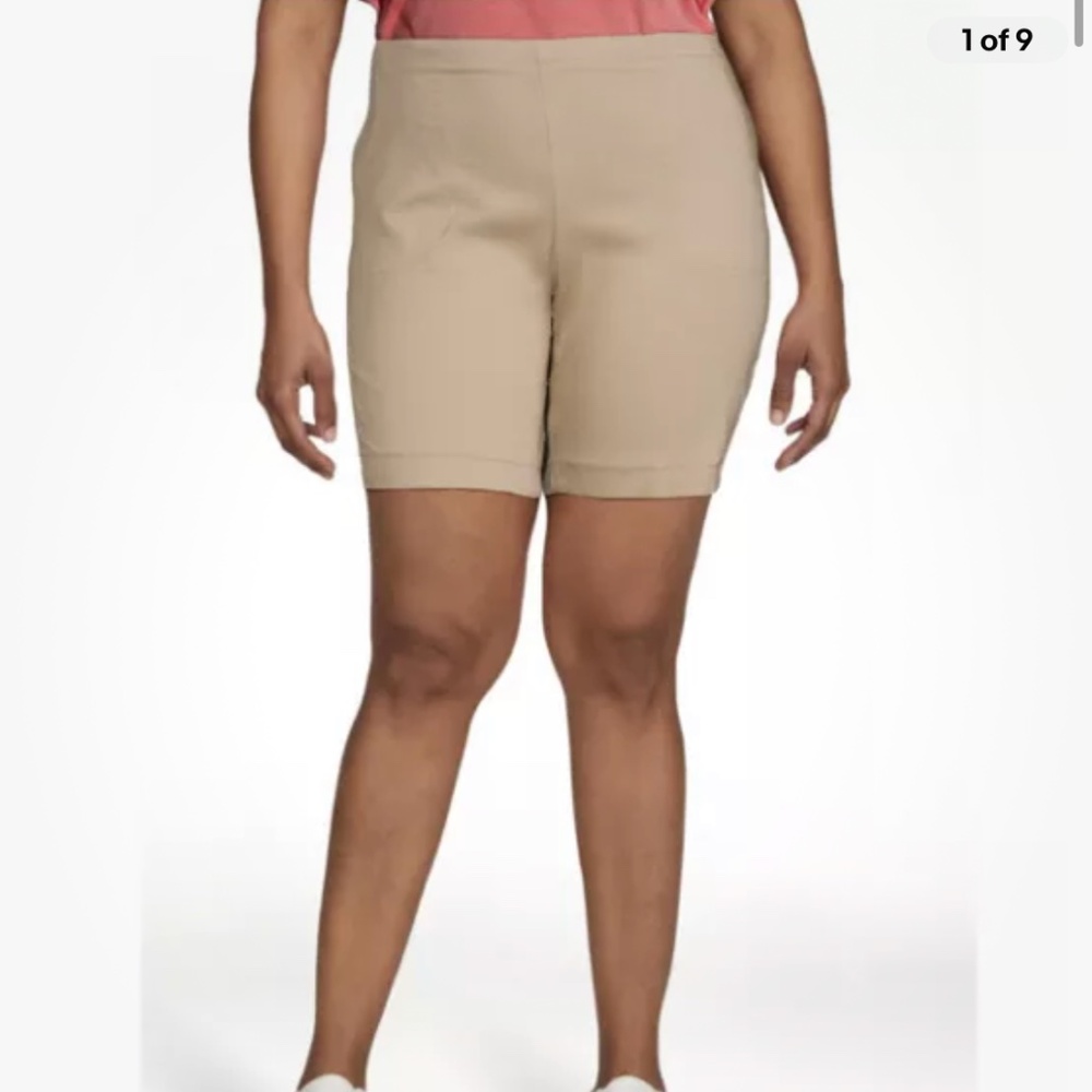 Just My Size Women’s 2 Pocket Pull On Brownstone Denim Shorts Size 1X (16W-18W)
